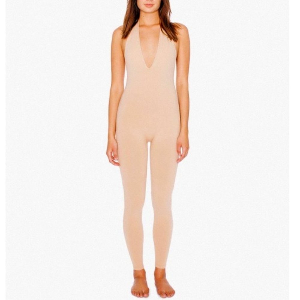American Apparel Nude Jumpsuit